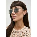 Sončna očala Saint Laurent ženska, bež barva, SL 657 - bež. Sončna očala iz kolekcije Saint Laurent. Model z enobarvnimi stekli in okvirjem iz plastike.