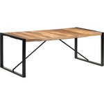 VIDAXL Jedilna miza 200x100x75 cm trden les in finiš iz palisandra