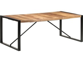 VIDAXL Jedilna miza 200x100x75 cm trden les in finiš iz palisandra
