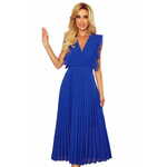 Numoco Ženska obleka 315-2 EMILY, kraljevsko modra, XL