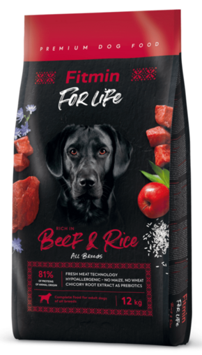 Fitmin dog For Life Beef &amp; Rice 12 kg