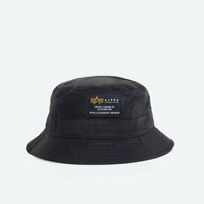 Bombažni klobuk Alpha Industries VLC Cap črna barva - črna. Klobuk iz kolekcije Alpha Industries. Model z ozkim robom