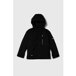 Otroška smučarska jakna Quiksilver MISSION SOLID SNJT črna barva - črna. Otroška smučarska jakna iz kolekcije Quiksilver. Podložen model, izdelan iz materiala, ki ščiti pred mrazom, vetrom in snegom.