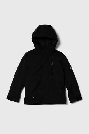 Otroška smučarska jakna Quiksilver MISSION SOLID SNJT črna barva - črna. Otroška smučarska jakna iz kolekcije Quiksilver. Podložen model