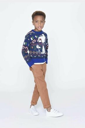 Otroški pulover Marc Jacobs mornarsko modra barva - mornarsko modra. Otroški pulover iz kolekcije Marc Jacobs. Model z okroglim izrezom
