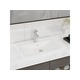 VIDAXL Keramični umivalnik pravokoten bel z odprtino za pipo 60x46 cm