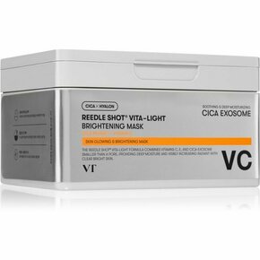 VT Cosmetic Reedle Shot Vita-Light Brightening Mask revitalizacijska maska iz platna z vitaminom C veliko pakiranje 30 kos