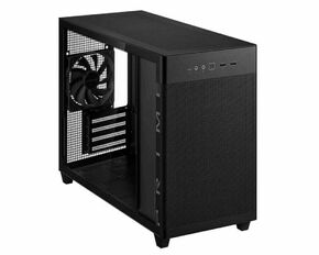 ASUS Prime AP201 Tempered Glass MicroATX Case Black - stylish 33-liter MicroATX case with tool-free side panels