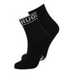 Nogavice HUGO žensko - črna. Visoke nogavice iz kolekcije HUGO. Model izdelan iz elastičnega materiala. V kompletu sta dva para.