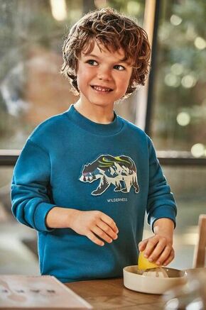 Otroški pulover Mayoral - modra. Otroški pulover iz kolekcije Mayoral