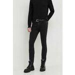 Kavbojke Karl Lagerfeld Jeans moški - črna. Kavbojke iz kolekcije Karl Lagerfeld Jeans skinny kroja, z normalnim pasom. Model izdelan iz elastičnega denima.