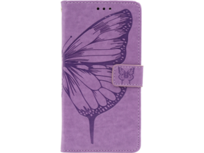 Chameleon Samsung Galaxy A12 - Preklopna torbica (WLGO-Butterfly) - vijolična