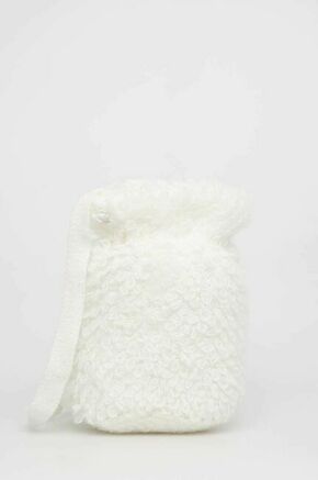 Otroška torbica Sisley bela barva - bela. Majhna torbica iz kolekcije Sisley. Model brez zapenjanja izdelan iz tekstilnega materiala.