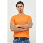 Bombažna kratka majica Polo Ralph Lauren oranžna barva - oranžna. Lahkotna kratka majica iz kolekcije Polo Ralph Lauren. Model izdelan iz tanke, elastične pletenine.