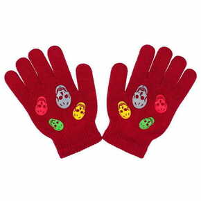 WEBHIDDENBRAND Nove otroške zimske rokavice za deklice oranžne barve - 122 (6-7 let)