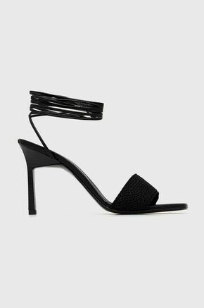 Sandali Calvin Klein GEO STIL GLADI SANDAL 90HH črna barva