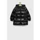 Otroška jakna Geox črna barva - črna. Otroški jakna iz kolekcije Geox. Podložen model, izdelan iz prešitega materiala.