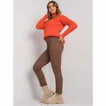 Factoryprice Ženske hlače s pasom LANTANA orange-beige MT-SP-22045.03P_379851 38