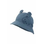Otroški bombažni klobuk Jamiks VISERYS mornarsko modra barva - mornarsko modra. Otroški klobuk iz kolekcije Jamiks. Model z ozkim robom, izdelan iz materiala s potiskom.