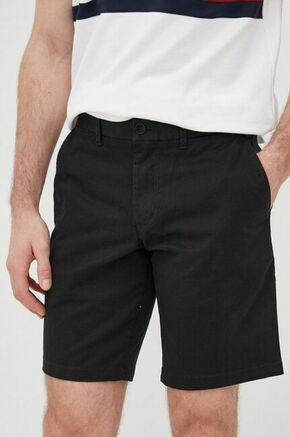 Kratke hlače Tommy Hilfiger Brooklyn 1985 moške - črna. Kratke hlače iz kolekcije Tommy Hilfiger. Model izdelan iz enobarvnega materiala.