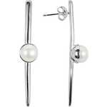 JwL Luxury Pearls Originalni srebrni uhani s pravim biserom JL0464 srebro 925/1000