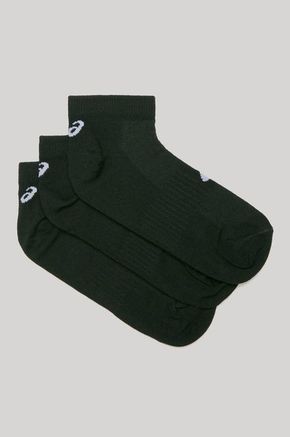 Asics črna barva - črna. Kratke nogavice iz kolekcije Asics. Model izdelan iz zračnega materiala. V kompletu so trije pari.