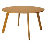 ProGarden Odstavna mizica 70x40 cm mat gorčično rumena