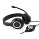 Equip Life slušalke z mikrofonom, črne (245301)