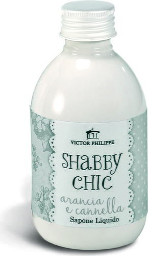 "VICTOR PHILIPPE Shabby Chic Orange &amp; Cinnamon tekoče milo - 250 ml ponovno polnjenje"