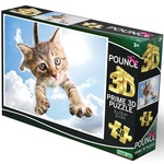 WEBHIDDENBRAND PRIME 3D Puzzle Jumping Cat: Sparkles 3D 48 kosov