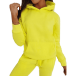 Dstreet Ženska majica s kapuco BASIC yellow BY0284 by0285 XL