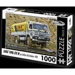 RETRO-AUTA© Puzzle TOVORNJAK št. 27 Liaz 100.55 D za reli Pariz-Dakar (1985) 1000 kosov