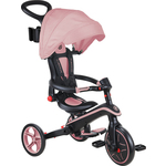 Globber otroški zložljivi tricikel 4 v 1 - Deep Pastel Pink