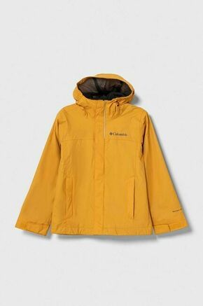 Otroška jakna Columbia Watertight Jacket črna barva - rumena. Otroška jakna iz kolekcije Columbia. Nepodložen model