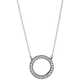 Pandora Srebrna ogrlica s kristalnim obeskom 590514CZ-45 srebro 925/1000