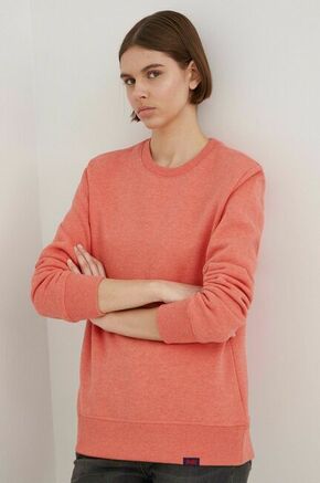 Superdry Majica - oranžna. Pulover iz zbirke Superdry. Model narejen iz elastična tkanina.