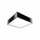 Črna stropna svetilka 25x25 cm Mitra – Nice Lamps