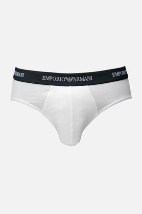 Emporio Armani Underwear bela barva - bela. Spodnje hlače iz kolekcije Emporio Armani Underwear. Model izdelan iz pletenine gladke