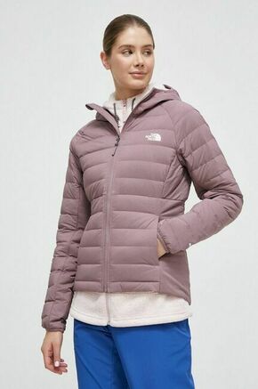 Puhasta športna jakna The North Face Belleview roza barva - roza. Puhasta športna jakna iz kolekcije The North Face. Delno podložen model