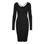 Vero Moda Ženska obleka VMGLORY Slim Fit 10268007 Black (Velikost S)