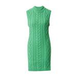 Volnena obleka Samsoe Samsoe zelena barva, - zelena. Obleka iz kolekcije Samsoe Samsoe. Raven model izdelan iz debele, elastične pletenine.