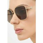 Sončna očala Jimmy Choo ženska, rjava barva, 0JC4005HB - rjava. Sončna očala iz kolekcije Jimmy Choo. Model z enobarvnimi stekli in okvirji iz kovine. Ima filter UV 400.