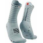 Compressport Pro Racing Socks v4.0 Ultralight Run High White/Alloy T2 Tekaške nogavice