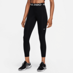 Nike Pro 365 Mid-Rise Women's Leggings, 7/8 Black/White - L