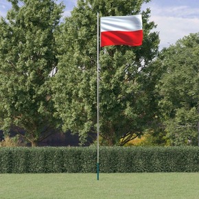 VidaXL Zastava Poljske in drog 6