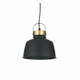 Viseča svetilka s kovinskim senčnikom v črno-zlati barvi Industrial - Tomasucci