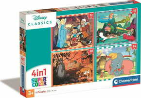 Clementoni Puzzle Disney Classics 4v1 (12+16+20+24 kosov)