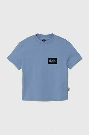 Otroška bombažna kratka majica Quiksilver BACKFLASHSSYTH - modra. Otroška kratka majica iz kolekcije Quiksilver