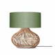 Zelena/naravna namizna svetilka s tekstilnim senčnikom (višina 60 cm) Kalahari – Good&amp;Mojo