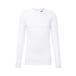 Nike Dri-Fit Fitness Mock-Neck Long-Sleeve Mens Top White/Black 2XL Fitnes majica